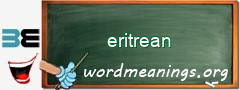 WordMeaning blackboard for eritrean